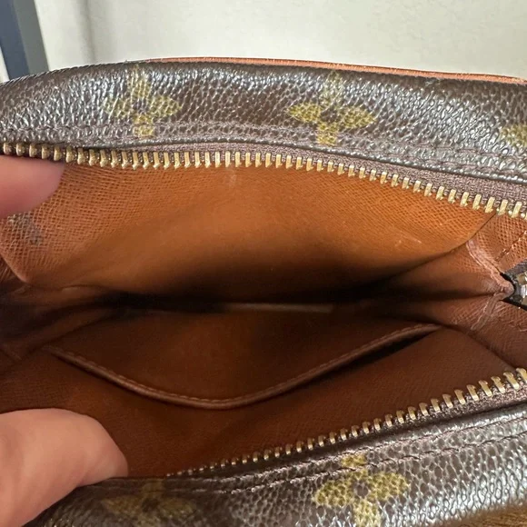 Authentic Louis Vuitton Danube Monogram Brown Messenger Crossbody Bag